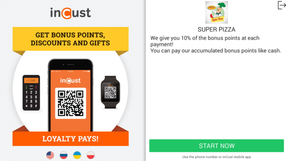 screenshot of inCust Platform